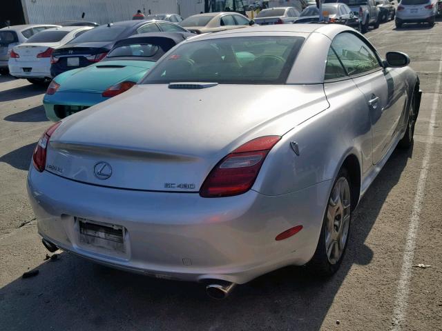 JTHFN48Y169000251 - 2006 LEXUS SC 430 SILVER photo 4