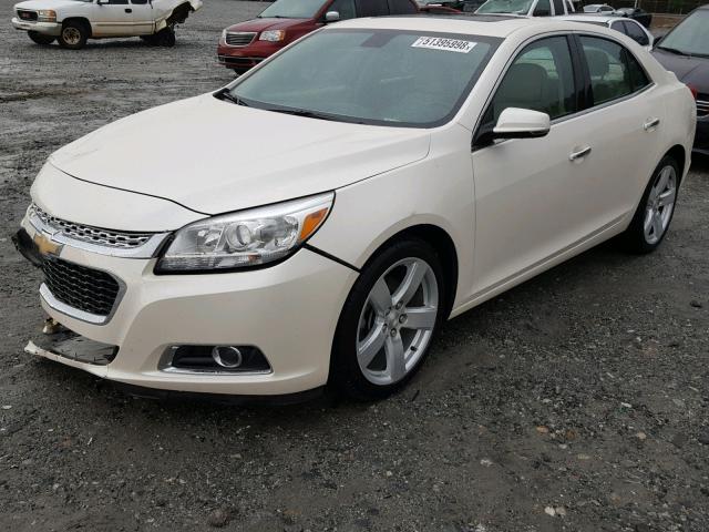 1G11J5SX8EF249314 - 2014 CHEVROLET MALIBU LTZ WHITE photo 2