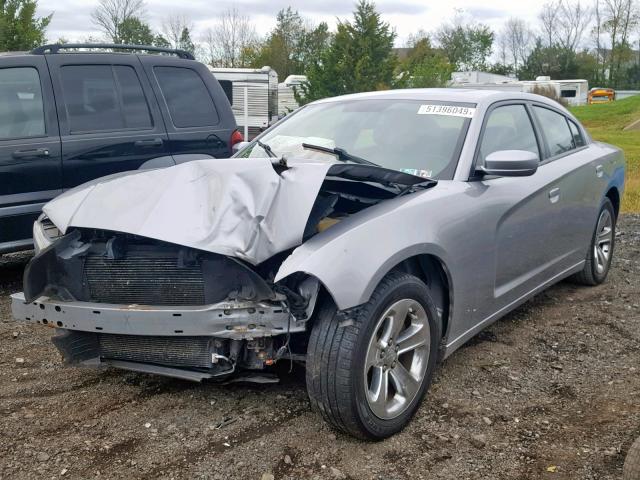 2B3CL3CG3BH520515 - 2011 DODGE CHARGER SILVER photo 2