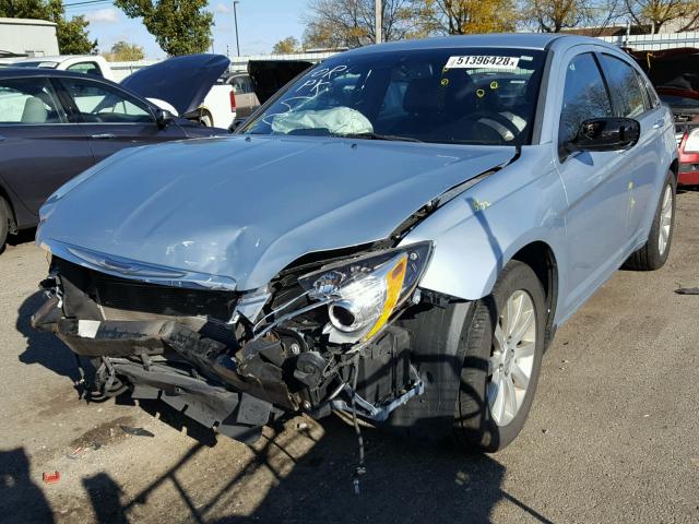 1C3CCBCG5EN157837 - 2014 CHRYSLER 200 LIMITE BLUE photo 2