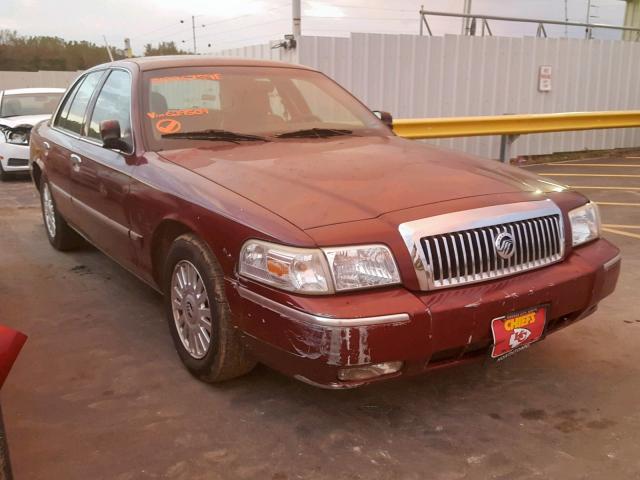 2MEFM75V48X629509 - 2008 MERCURY GRAND MARQ MAROON photo 1