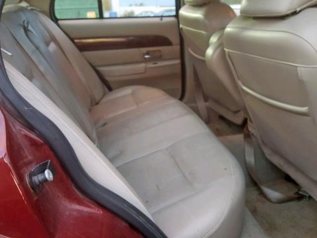 2MEFM75V48X629509 - 2008 MERCURY GRAND MARQ MAROON photo 6