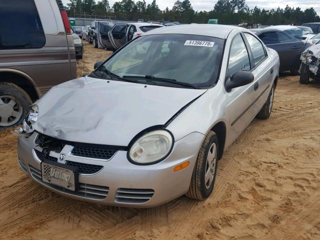 1B3ES26C64D603130 - 2004 DODGE NEON BASE GRAY photo 2