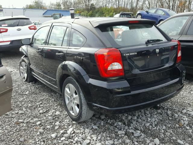 1B3HB48B37D508364 - 2007 DODGE CALIBER SX BLACK photo 3