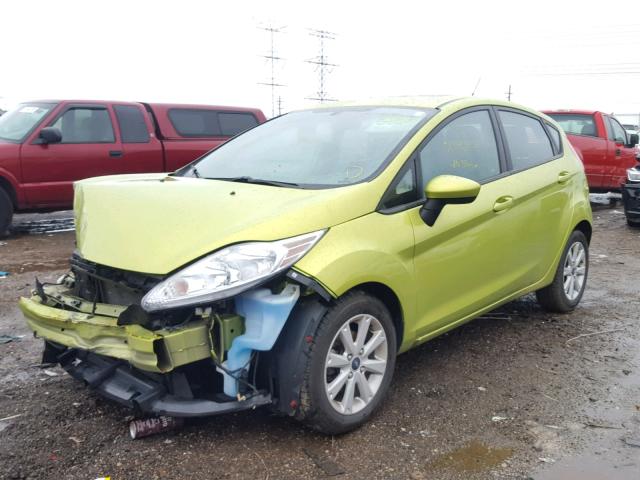 3FADP4EJ1BM142238 - 2011 FORD FIESTA SE GREEN photo 2