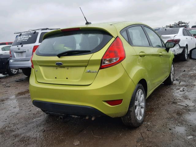 3FADP4EJ1BM142238 - 2011 FORD FIESTA SE GREEN photo 4