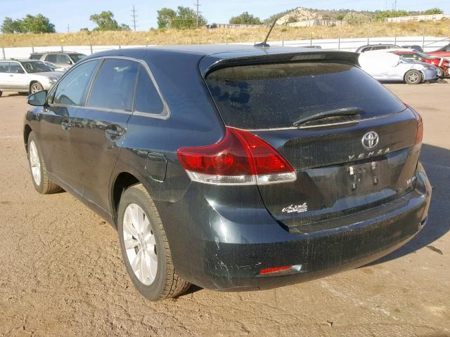 4T3BA3BB8DU048689 - 2013 TOYOTA VENZA LE BLUE photo 3