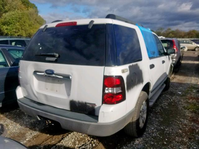 1FMEU72E06UA65388 - 2006 FORD EXPLORER X WHITE photo 4