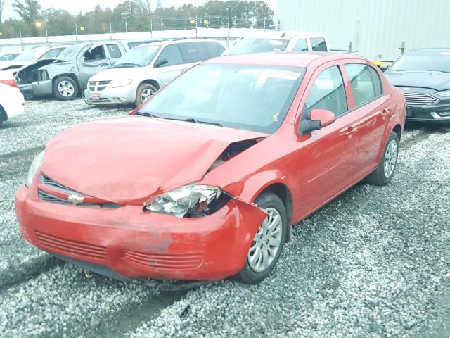 1G1AD5F54A7153071 - 2010 CHEVROLET COBALT 1LT RED photo 2