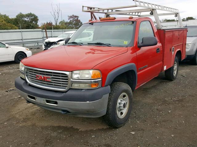 1GDHC24UX2E106525 - 2002 GMC SIERRA C25 RED photo 2