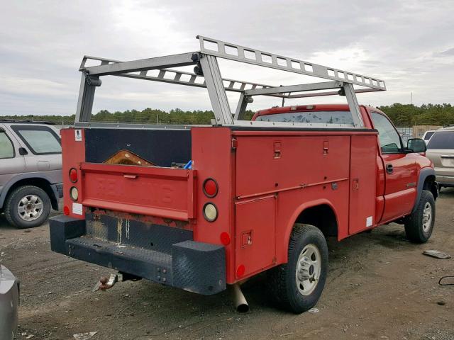 1GDHC24UX2E106525 - 2002 GMC SIERRA C25 RED photo 4