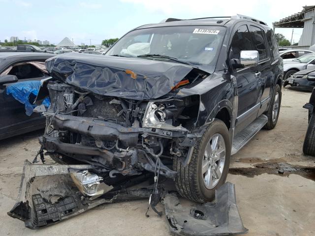 5N1BA0ND8CN603847 - 2012 NISSAN ARMADA SV BLACK photo 2