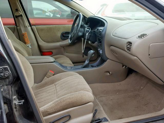 1G2WR52161F258433 - 2001 PONTIAC GRAND PRIX BLACK photo 5