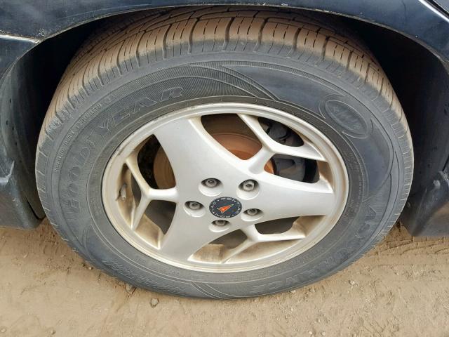 1G2WR52161F258433 - 2001 PONTIAC GRAND PRIX BLACK photo 9