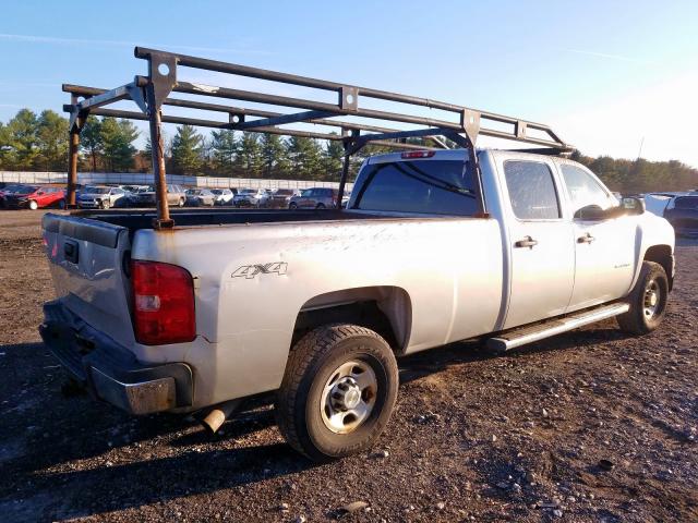 1GC4KVBG8AF117830 - 2010 CHEVROLET SILVERADO GRAY photo 4