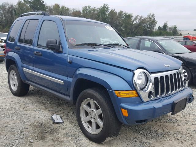 1J4GL58K56W126587 - 2006 JEEP LIBERTY LI BLUE photo 1