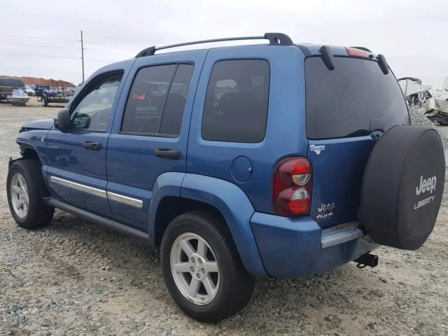 1J4GL58K56W126587 - 2006 JEEP LIBERTY LI BLUE photo 3