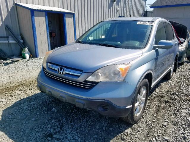 JHLRE48727C016407 - 2007 HONDA CR-V EXL BLUE photo 2