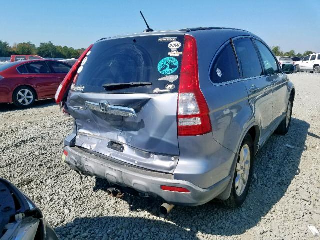 JHLRE48727C016407 - 2007 HONDA CR-V EXL BLUE photo 4