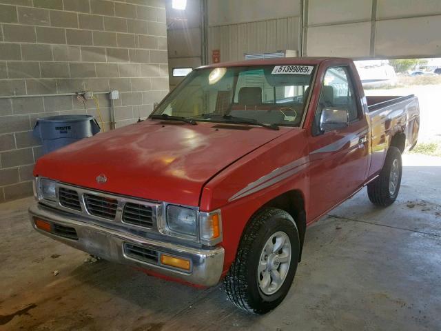 1N6SD11S2TC336087 - 1996 NISSAN TRUCK BASE RED photo 2