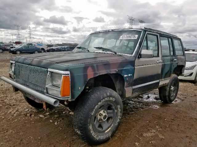 1J4FJ58S8NL209478 - 1992 JEEP CHEROKEE L TWO TONE photo 2