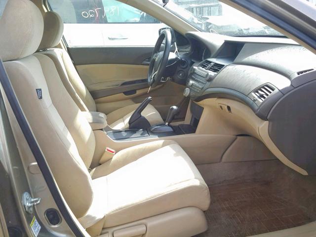 1HGCP26459A069564 - 2009 HONDA ACCORD LXP GOLD photo 5