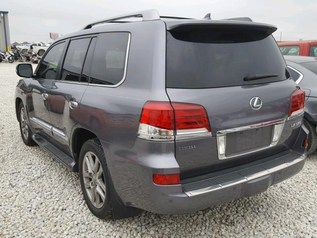 JTJHY7AX5F4166691 - 2015 LEXUS LX 570 GRAY photo 3