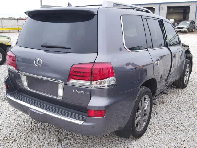 JTJHY7AX5F4166691 - 2015 LEXUS LX 570 GRAY photo 4