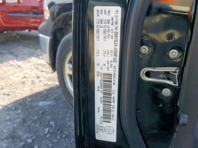 1C6RD7FP8CS205493 - 2012 DODGE RAM 1500 S BLACK photo 10