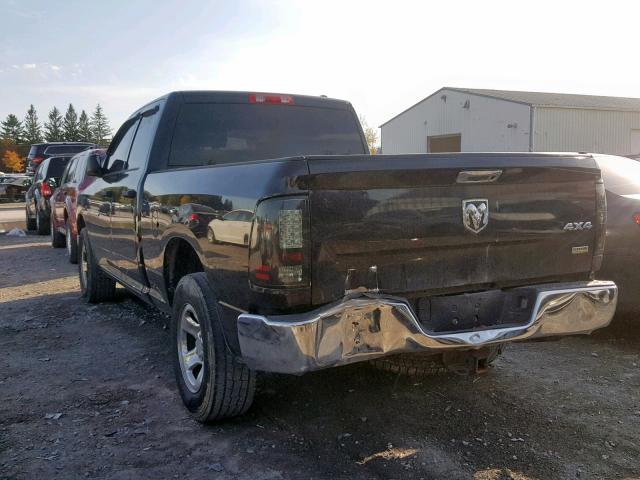 1C6RD7FP8CS205493 - 2012 DODGE RAM 1500 S BLACK photo 3