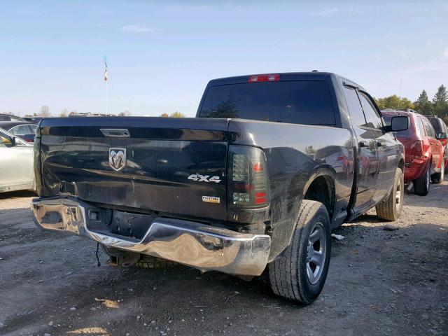 1C6RD7FP8CS205493 - 2012 DODGE RAM 1500 S BLACK photo 4