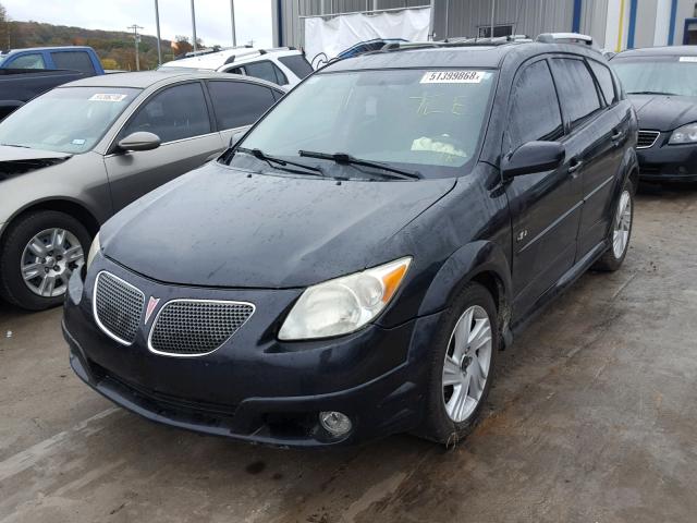 5Y2SL65806Z437258 - 2006 PONTIAC VIBE BLACK photo 2