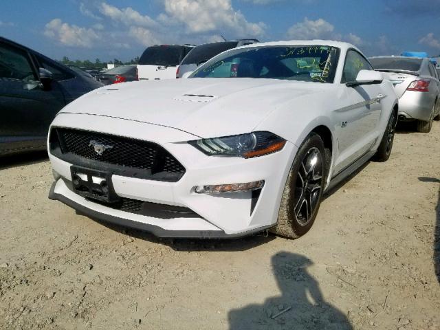 1FA6P8CF8K5151667 - 2019 FORD MUSTANG GT WHITE photo 2