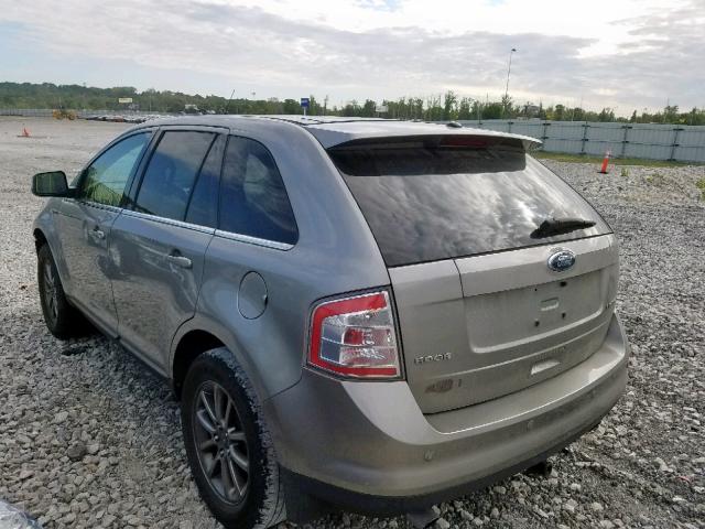 2FMDK39C28BA62404 - 2008 FORD EDGE LIMIT SILVER photo 3