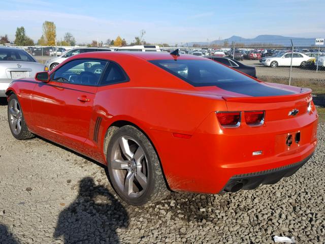 2G1FK1EJ3B9149774 - 2011 CHEVROLET CAMARO 2SS ORANGE photo 3