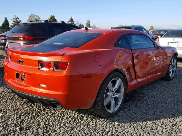 2G1FK1EJ3B9149774 - 2011 CHEVROLET CAMARO 2SS ORANGE photo 4