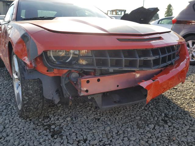 2G1FK1EJ3B9149774 - 2011 CHEVROLET CAMARO 2SS ORANGE photo 9