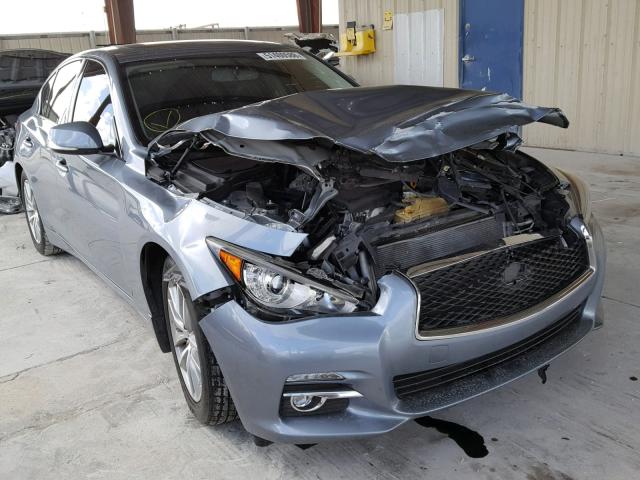 JN1BV7AP1EM679519 - 2014 INFINITI Q50 BASE BLUE photo 1