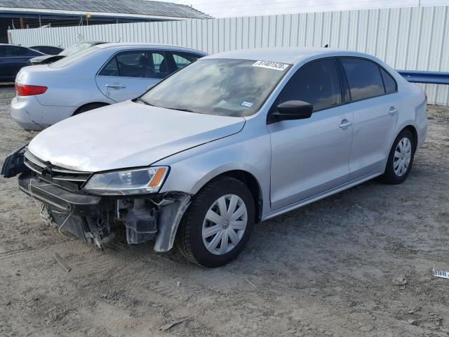 3VW2K7AJ4FM401864 - 2015 VOLKSWAGEN JETTA BASE 灰色 照片 2