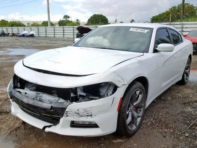 2C3CDXHG2HH504282 - 2017 DODGE CHARGER SX WHITE photo 2