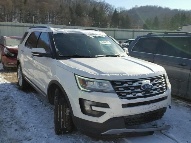 1FM5K8FHXGGA69528 - 2016 FORD EXPLORER L WHITE photo 1