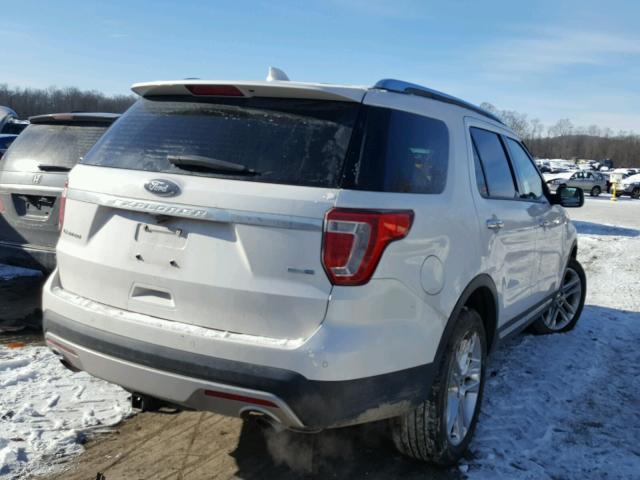 1FM5K8FHXGGA69528 - 2016 FORD EXPLORER L WHITE photo 4