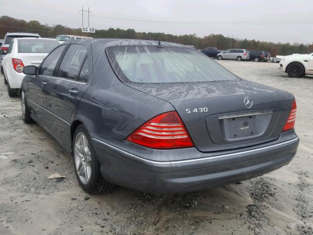 WDBNG70J26A474942 - 2006 MERCEDES-BENZ S 430 GRAY photo 3