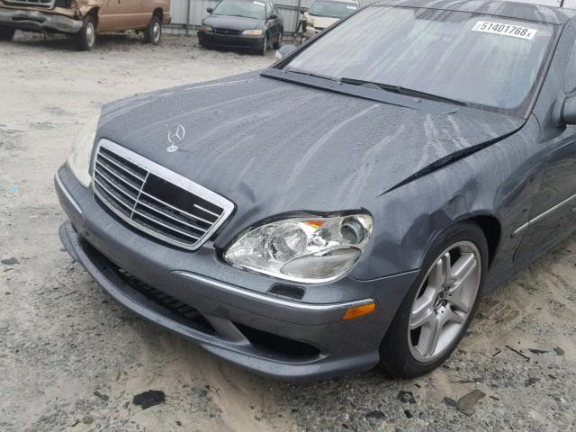 WDBNG70J26A474942 - 2006 MERCEDES-BENZ S 430 GRAY photo 9
