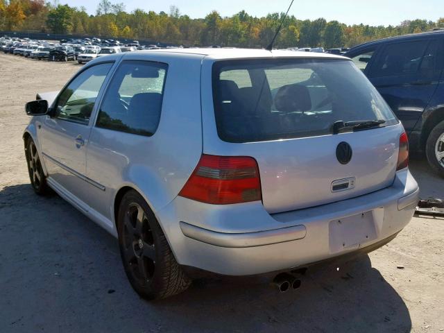 9BWDD61J414035799 - 2001 VOLKSWAGEN GTI GLS SILVER photo 3