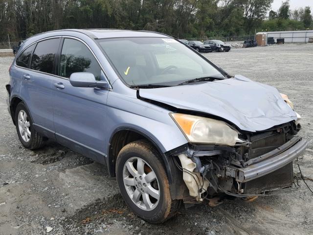 JHLRE38717C000712 - 2007 HONDA CR-V EXL BLUE photo 1