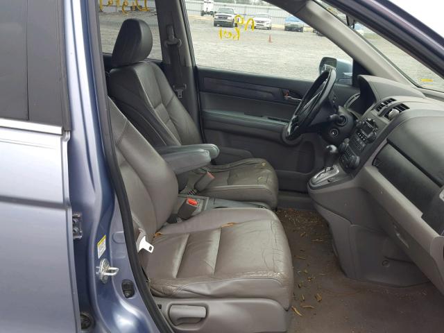 JHLRE38717C000712 - 2007 HONDA CR-V EXL BLUE photo 5