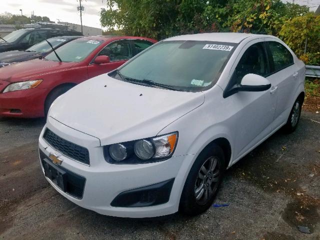 1G1JB5SH8C4122545 - 2012 CHEVROLET SONIC LS WHITE photo 2