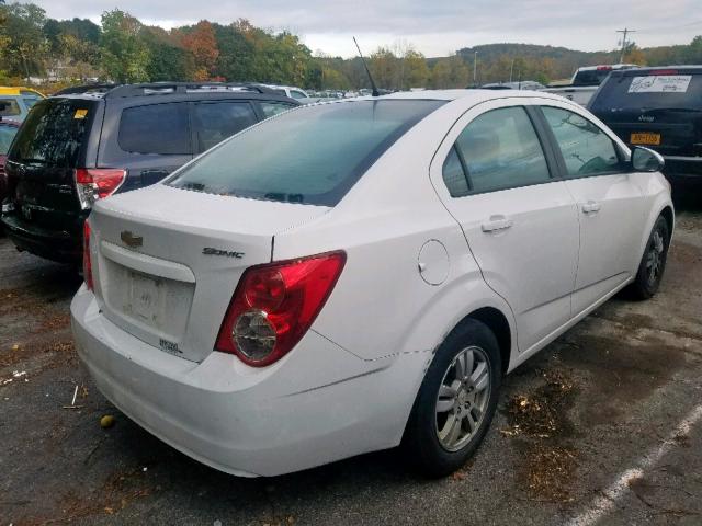 1G1JB5SH8C4122545 - 2012 CHEVROLET SONIC LS WHITE photo 4