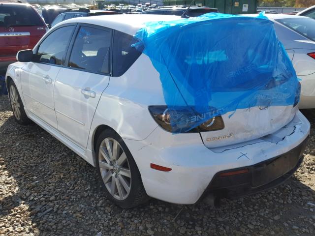 JM1BK34L281105119 - 2008 MAZDA SPEED 3 WHITE photo 3